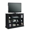 Convenience Concepts Summit Highboy TV Stand with Storage Cabinets & Shelves Black 8066036BL